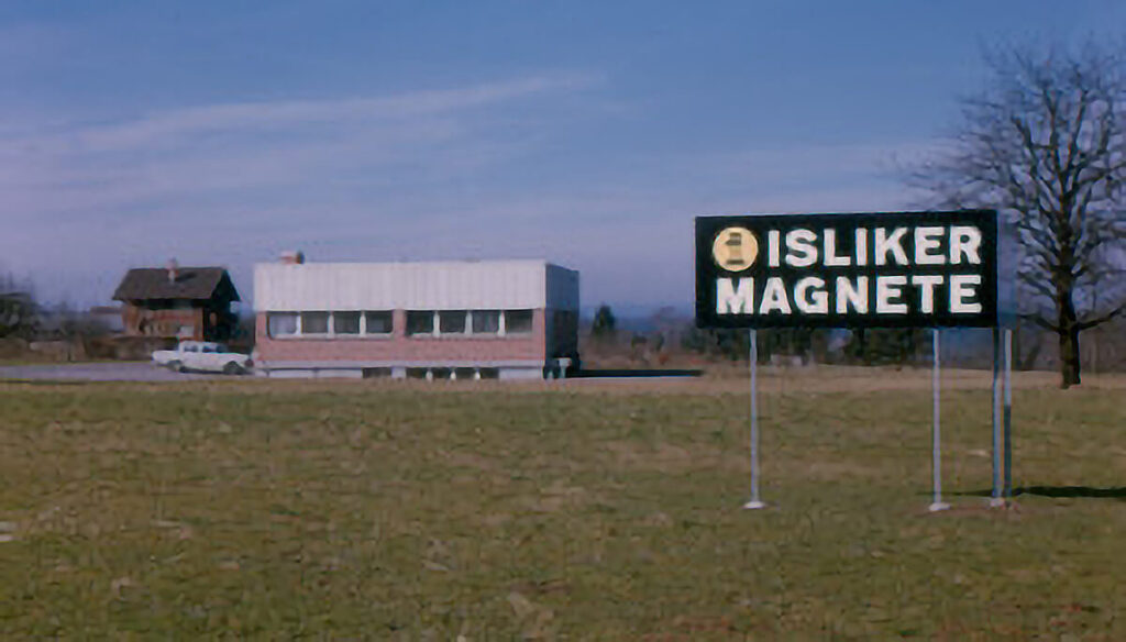 Isliker Magnete Geschichte 1963 Grundstueck